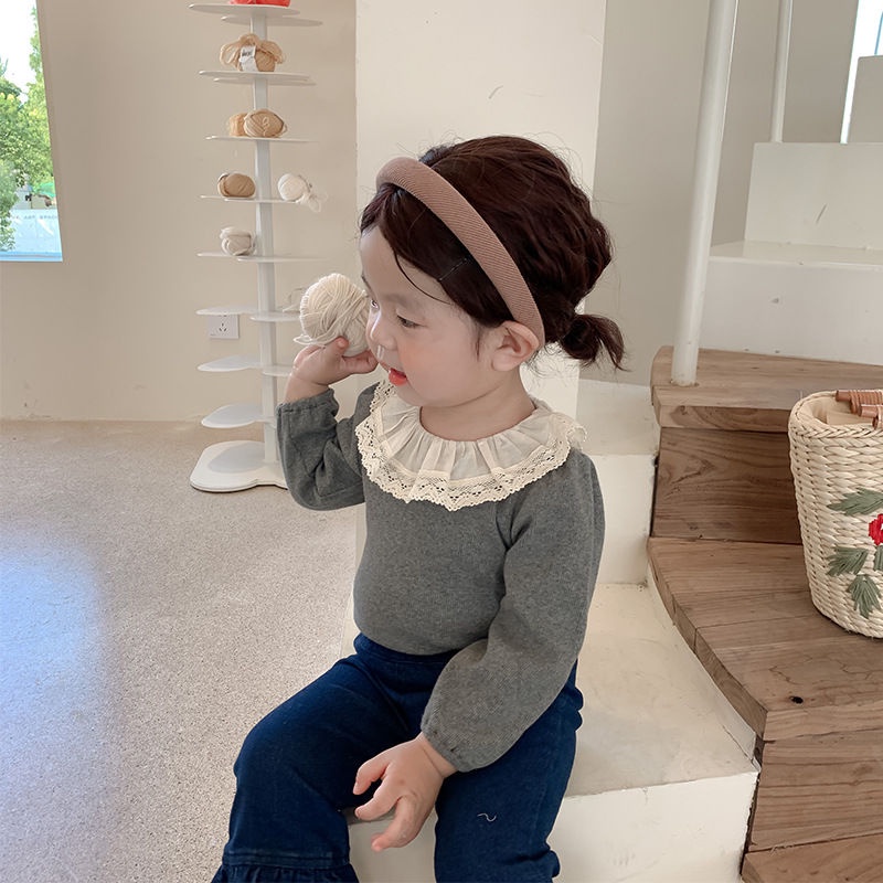 Áo Thun Tay Dài Mùa Thu Hàn Quốc Mới 2022 Cho Bé Gái