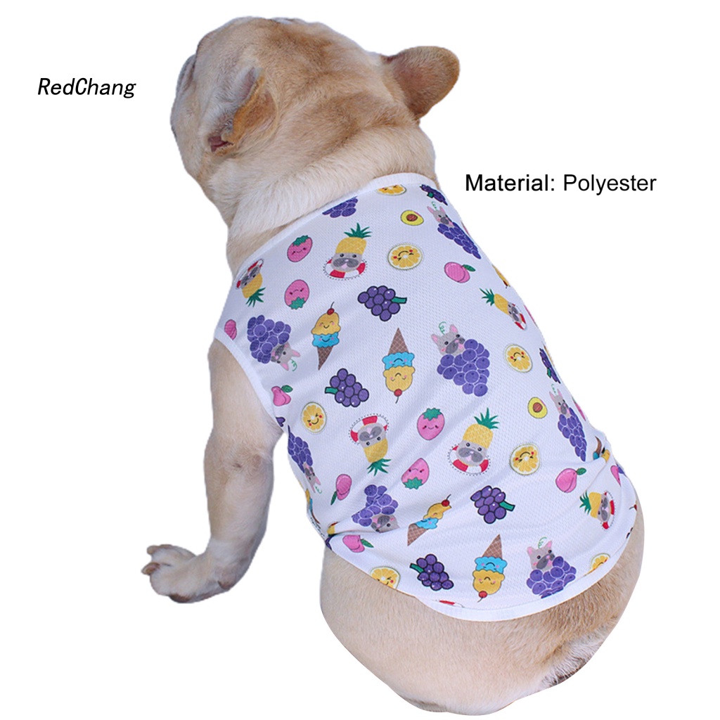 Rc ~ Áo Vest In Hình Động Vật Trái Cây Chống Mài Mòn Cho Cún Cưng