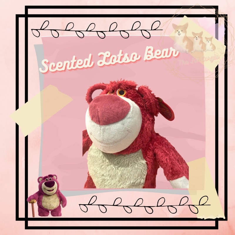 Gấu bông Lotso gấu dâu có mùi thơm lông xù mềm 30-35cm