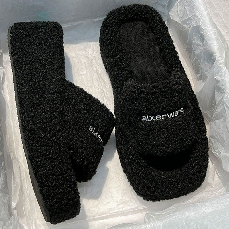 XIELUAIZTA Dép Bông Đế Xuồng Dày Dặn Phong Cách Mới Cho Nữ