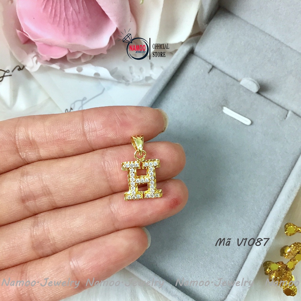 Mặt Dây Chuyền V1087 Khảm Đá Tinh Xảo Độc Đáo Cho Các Nàng Namoo Jewelry