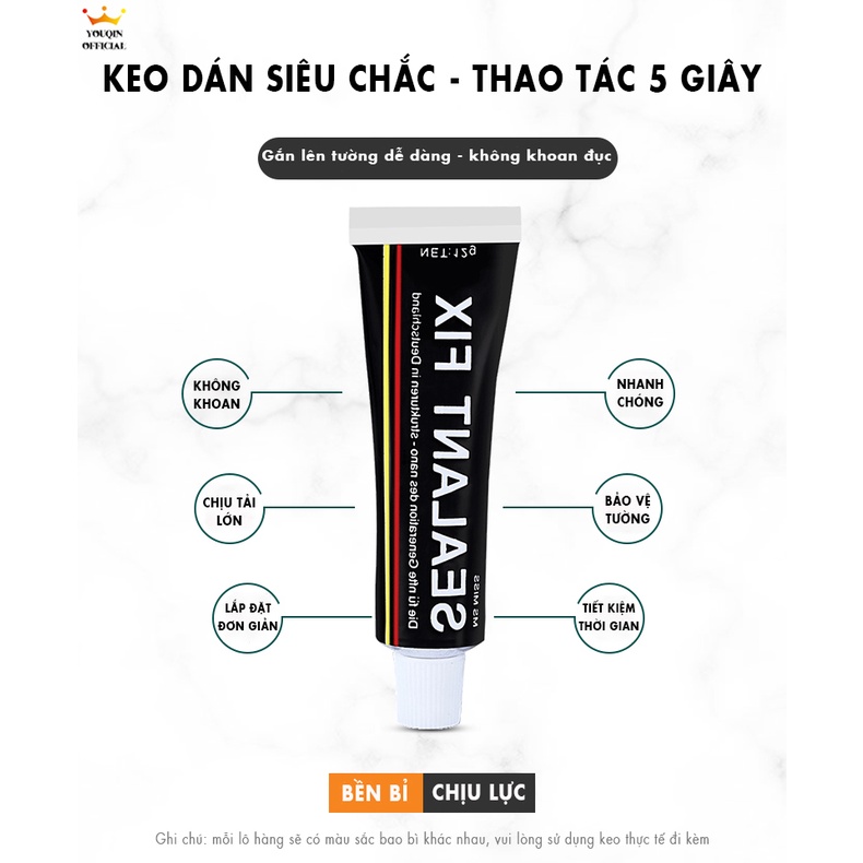 Kệ Phòng Tắm Dán Tường, Kệ Nhà Tắm Treo Tường - YouQin Hợp Kim Nhôm Chống Gỉ, Chống Ẩm, Dán Keo Siêu Chắc | BigBuy360 - bigbuy360.vn