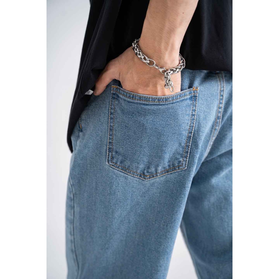 Quần Jeans Nam BOO Dáng Straight Basic