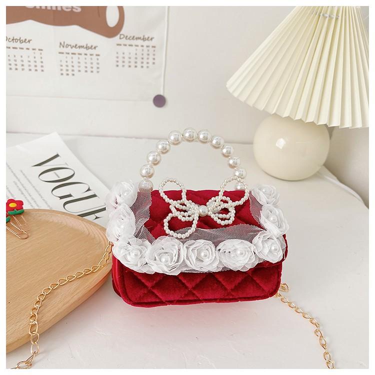 PVN57195 Túi đeo chéo mini, túi đựng lì xì Tết cho bé gái chất dạ xinh xắn