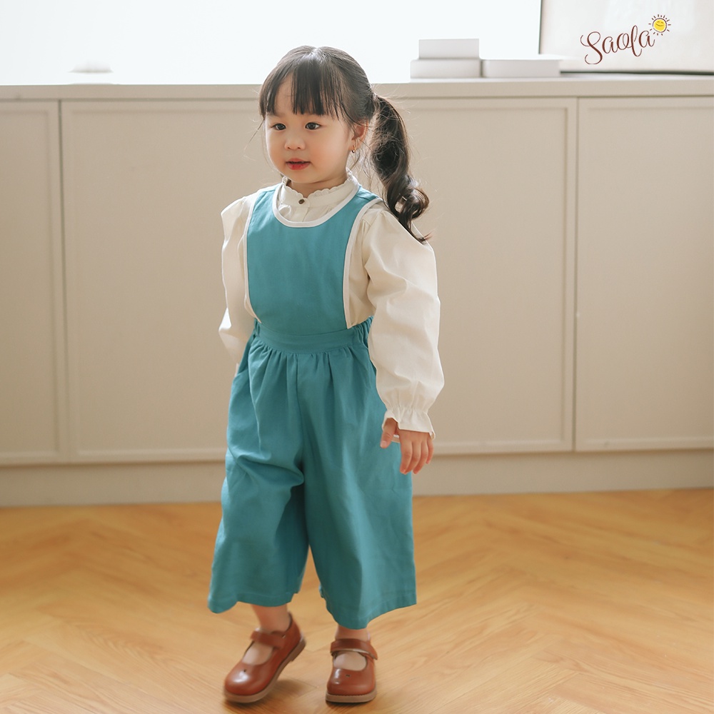 Bộ Quần Áo Cho Bé Gái | SAOLA KIDS CLOTHING | Chất Liệu Linen Cao Cấp | 2 Màu | 1-6 Tuổi | CB001