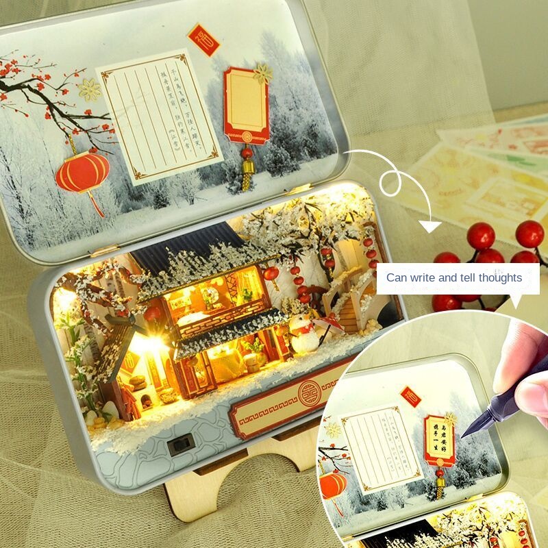 Mô Hình Ngôi Nhà Nhỏ Tự Làm Thủ Công Thiết Kế Sáng Tạo Dùng Làm Quà Tặng Sinh Nhật