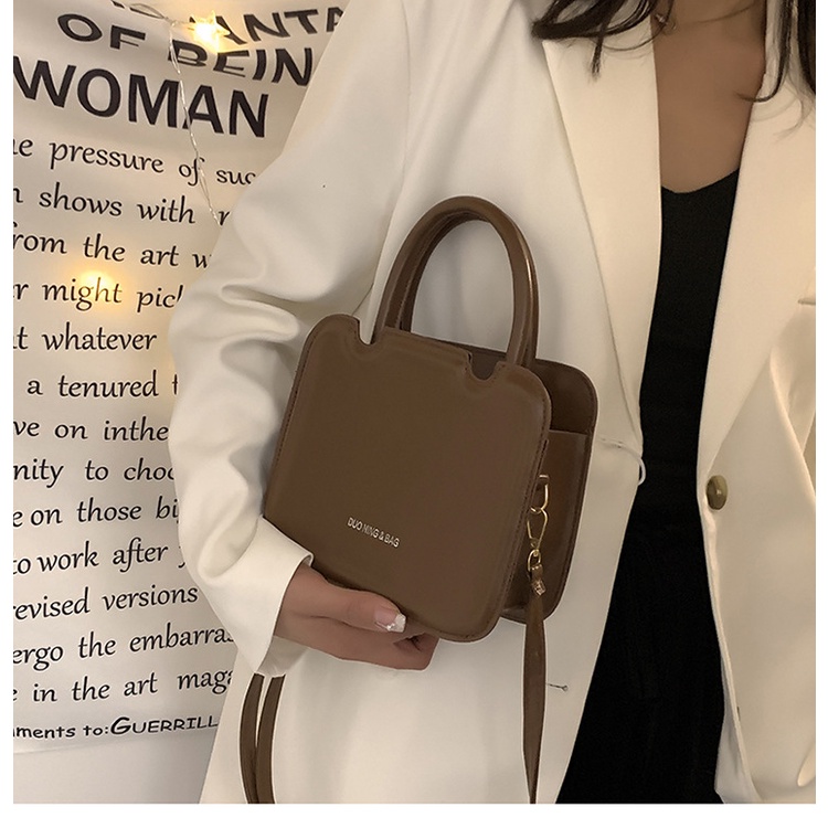 MISCHA Túi Đeo Chéo Da PU Màu Trơn Phong Cách Âu Mỹ Thời Trang Cho Nữ