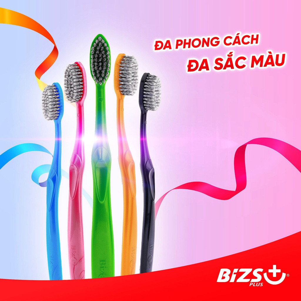 Bàn chải đánh răng Bizs+ Carbon/Zenshine/Pearl Ngoc Trai siêu mềm chăm sóc răng miệng sạch trắng khỏe JIZOE BCH01