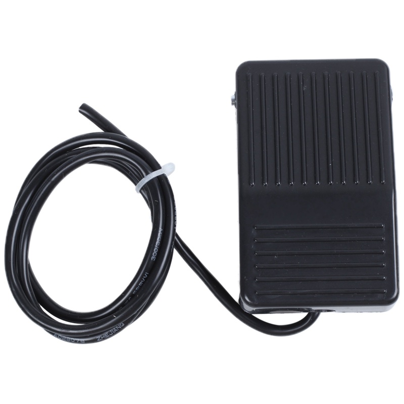 Công Tắc Đạp Chân Chống Trượt AC 250V 10A SPDT NO NC Màu Đen