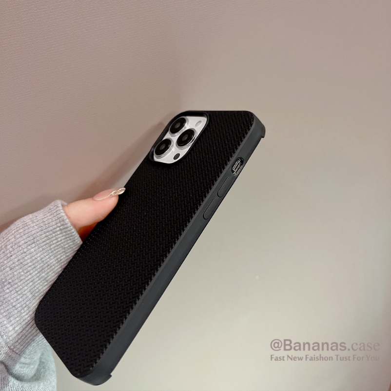 Ốp Điện Thoại Silicon Mềm Phối Len Ấm Áp Cho iPhone 14 13 12 11 Pro Max X Xr Xs Max SE2020 7 8 Plus