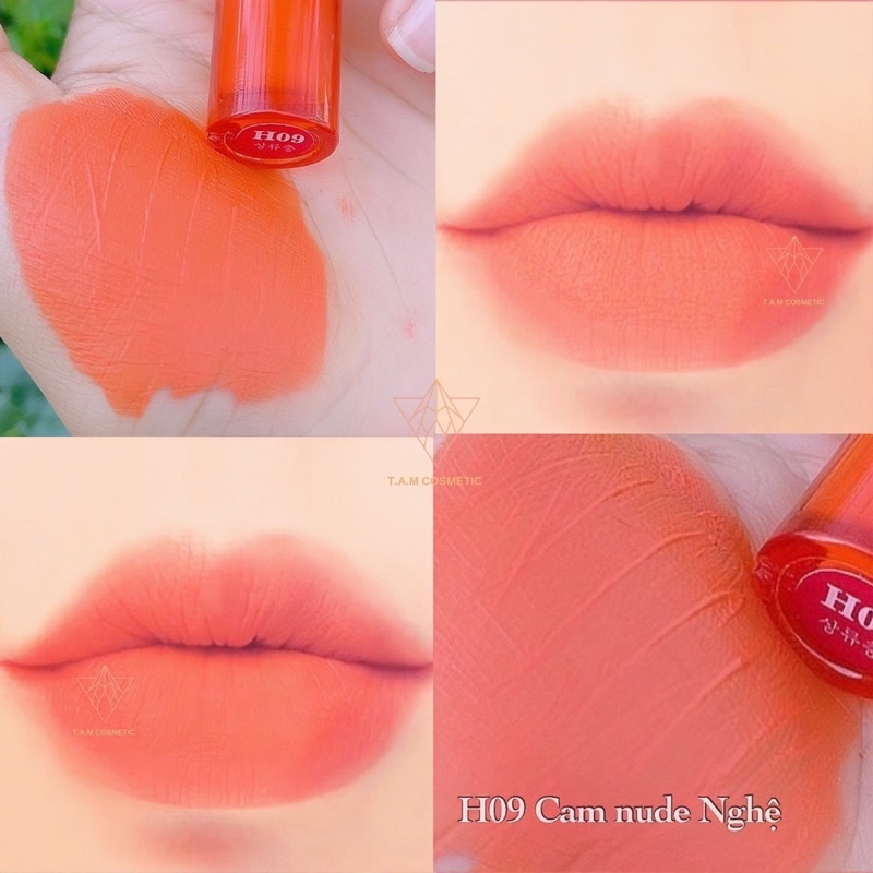 Top màu son trend velvet tint 상류층 T.A.M siêu kháng nước lâu trôi cho môi Khô