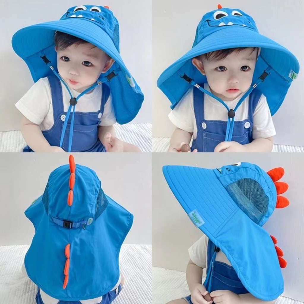 Nón Tai Bèo Vành Rộng Chống Tia Cực Tím Thời Trang Đi Biển Mùa Hè Cho Bé