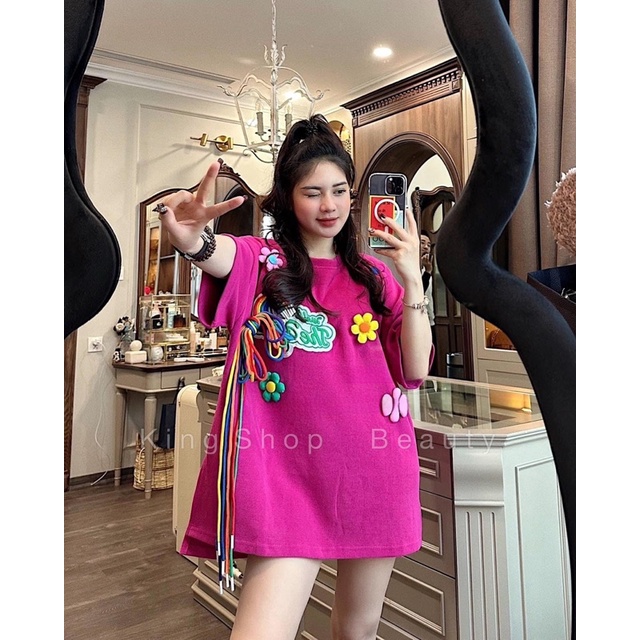 Áo Phông Nơ Nổi Siêu Xinh Chuẩn L1