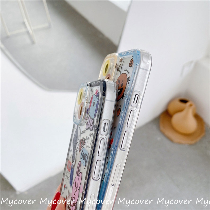 Ốp Điện Thoại Silicon Họa Tiết Hoạt Hình Dễ Thương Chống Sốc Cho Iphone 11 12 13 14 Pro Max X Xr Xs 8 7 6 Plus SE 2020