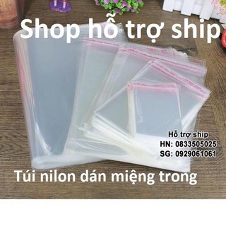 Hỗ trợ Ship- 1kg Túi dán miệng Sunzin Đủ size - Túi Zip đóng gói hàng và quần áo dạng trong suốt