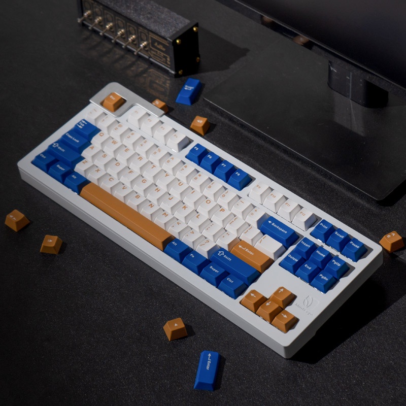 Bàn Phím 171 Phím Màu Trắng PBT Cho Bàn Phím Cơ 68 980 75 87