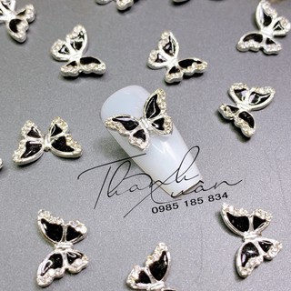 [charm nail] charm bướm đen cao cấp
