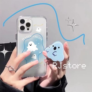 Ốp Điện Thoại Tpu Mềm Trong Suốt Hình Ma Cho iPhone 14 14pro 14max 13 13pro 13prm 11 7 + 8 + Xr XS MAX 13 12 Pro MAX