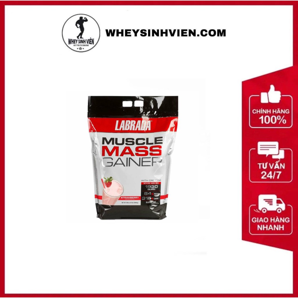 Sữa tăng cân, tăng cơ Muscle Mass Gainer 12Lbs 5.44Kg CHÍNH HÃNG HOA KỲ