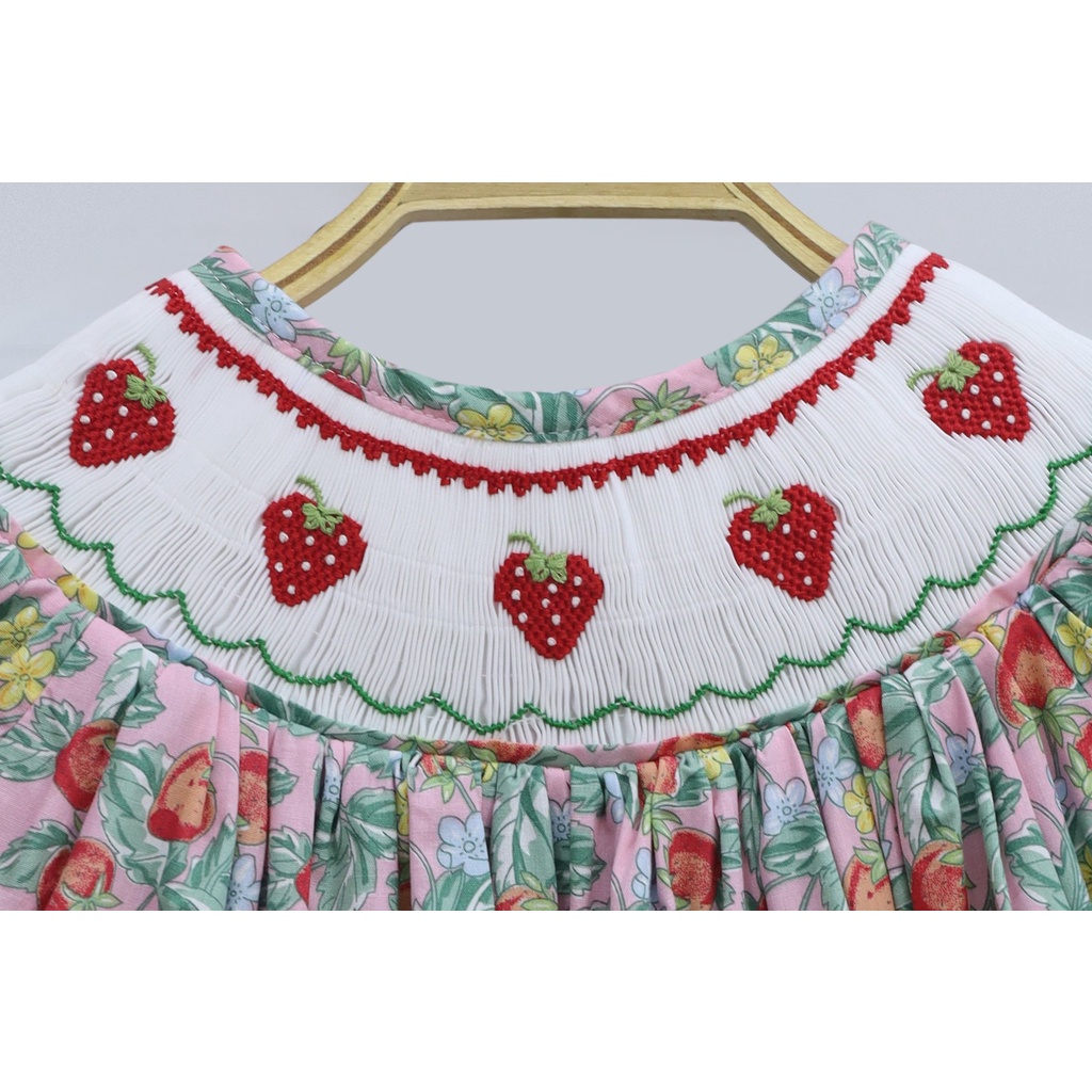 ĐẦM SMOCK DÂU ĐỎ