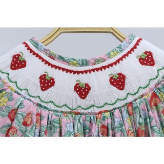 ĐẦM SMOCK DÂU ĐỎ