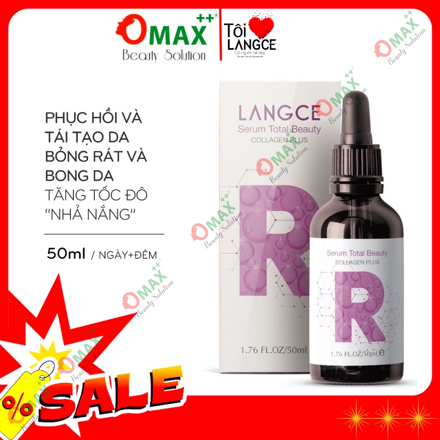 SERUM COLLAGEN LANGCE+ GIẢI PHÁP PHỤC HỒI VÀ TÁI TẠO LÀN DA TƯƠI TRẺ 50ml