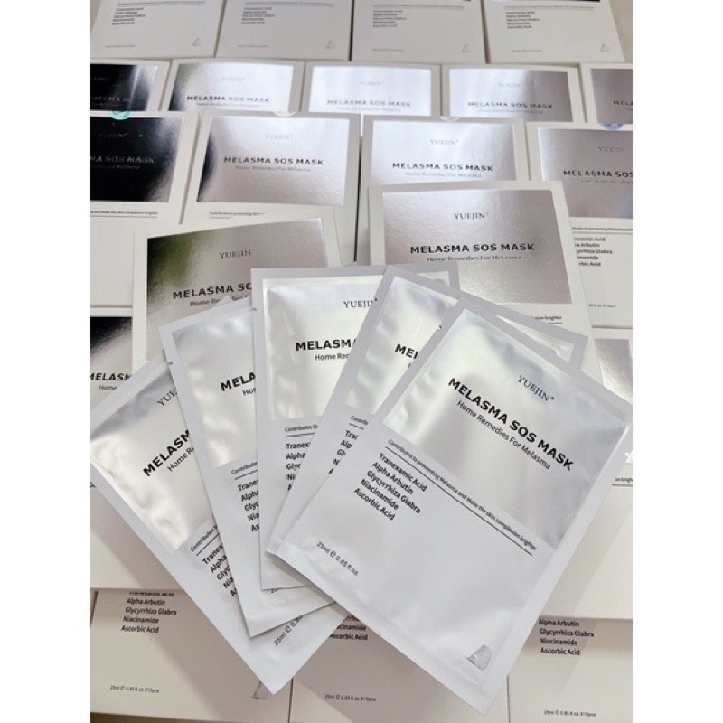 Mặt nạ Yuejin Melasma  Sos Mask Dưỡng Trắng Giảm Thâm Nám