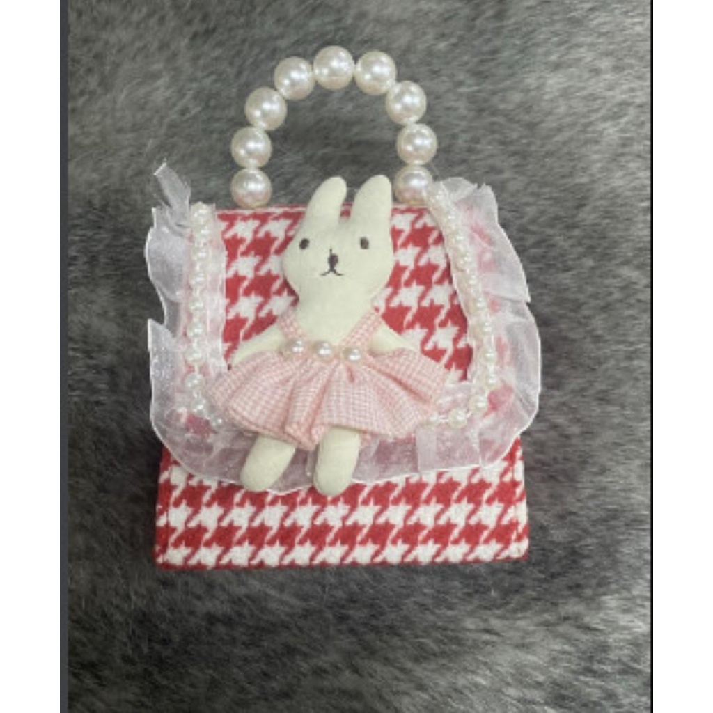 PVN57263 Túi Dạ Quai Ngọc Màu Đỏ Cho Bé Siêu Dễ Thương