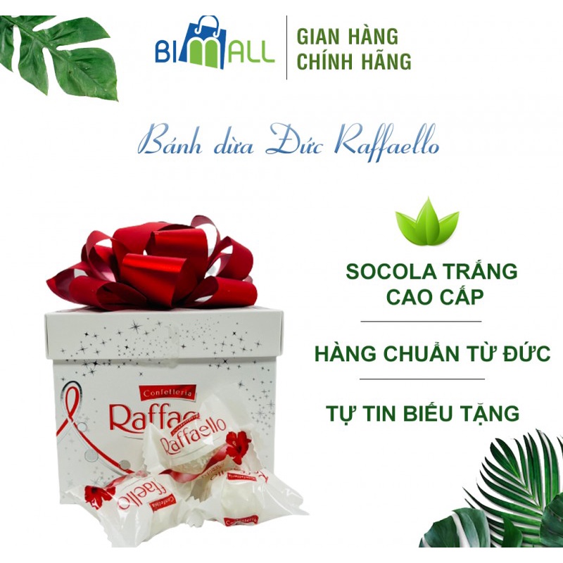 Kẹo dừa Đức Raffaello hộp to nơ đẹp 300g