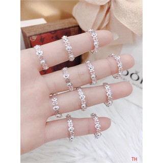 Nhẫn bạc nữ, nhẫn hũ T iền may mắn.