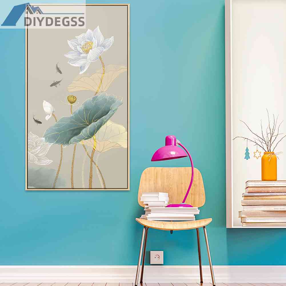 Bộ Tranh Thêu Chữ Thập 11CT Hình Lá Sen