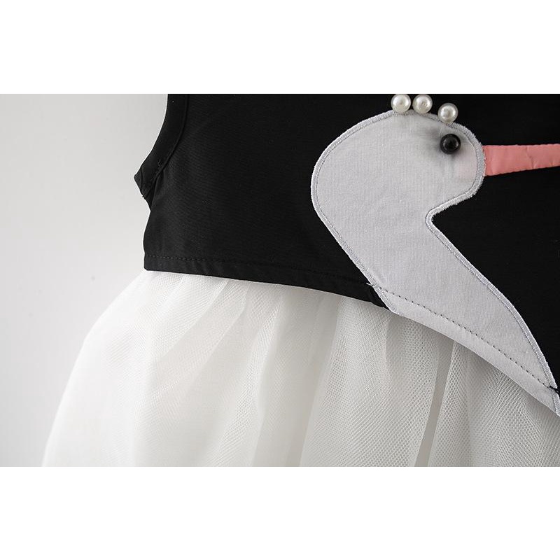 Váy công chúa bé gái babydoll sát nách MINTSCLOSET Mint's Closet đầm thiên nga phối voan bé 1 2 3 tuổi - GV0109