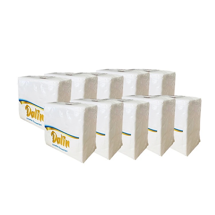 4 gói khăn giấy rút, giấy ăn vuông nhỏ DALIN cao cấp 150 tờ x 2 lớp