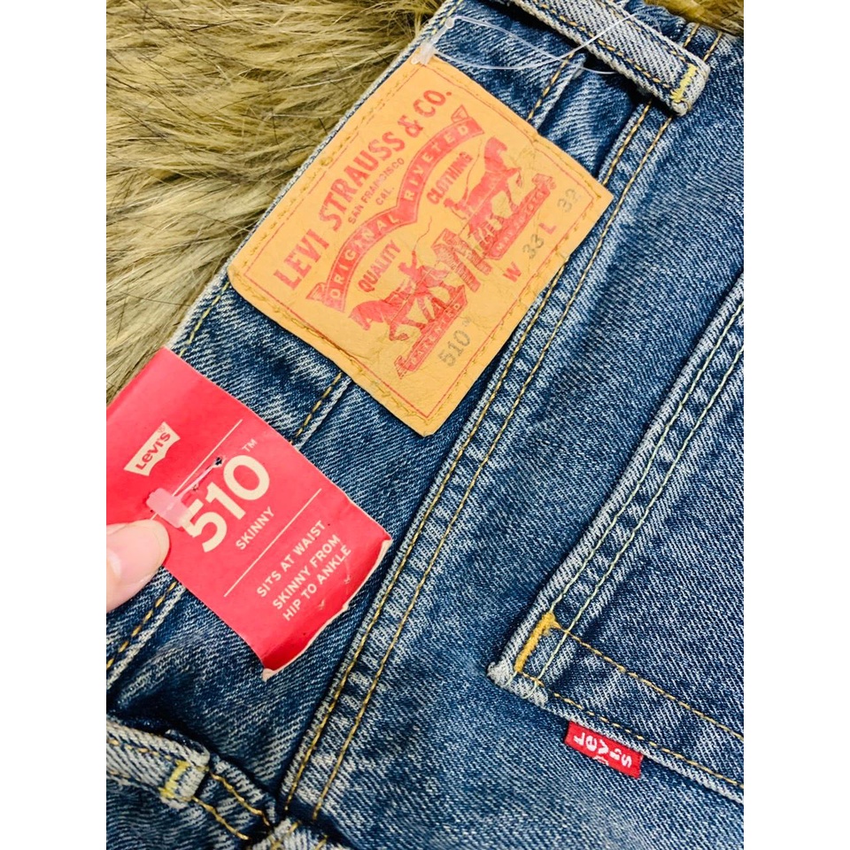 Quần jean Le.vis 510 nam chính hãng xả kho 23010922 - sẵn