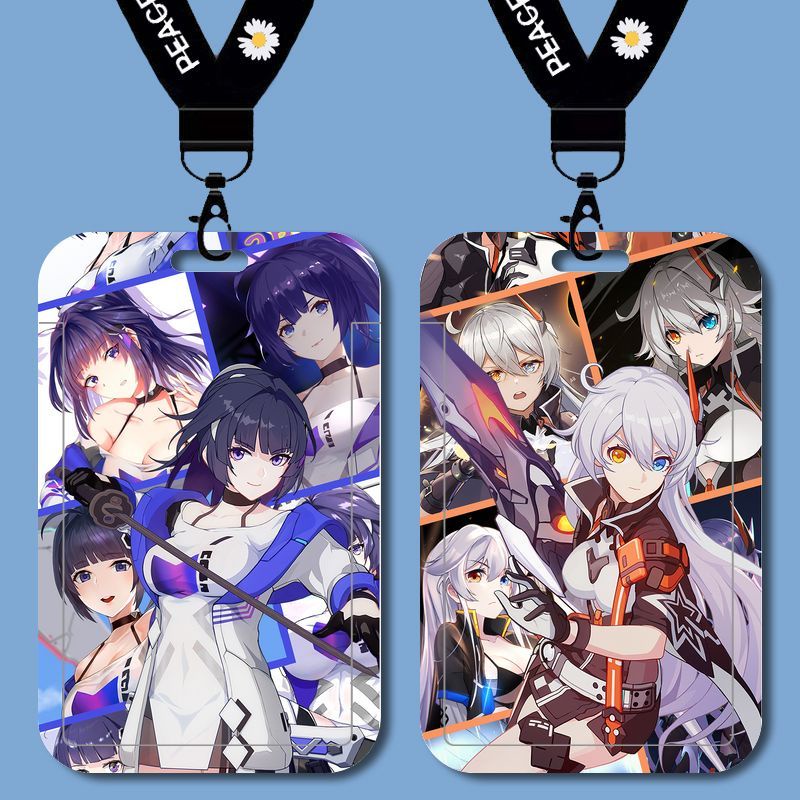 Honkai Impact 3 Elysia Bronia Fuhua Yaezakura student card holder campus card bus card meal card water card