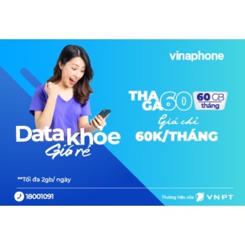 SIM THAGA60 2G/NGÀY MIỄN PHÍ 14T KHÔNG CẦN NẠP TIỀN