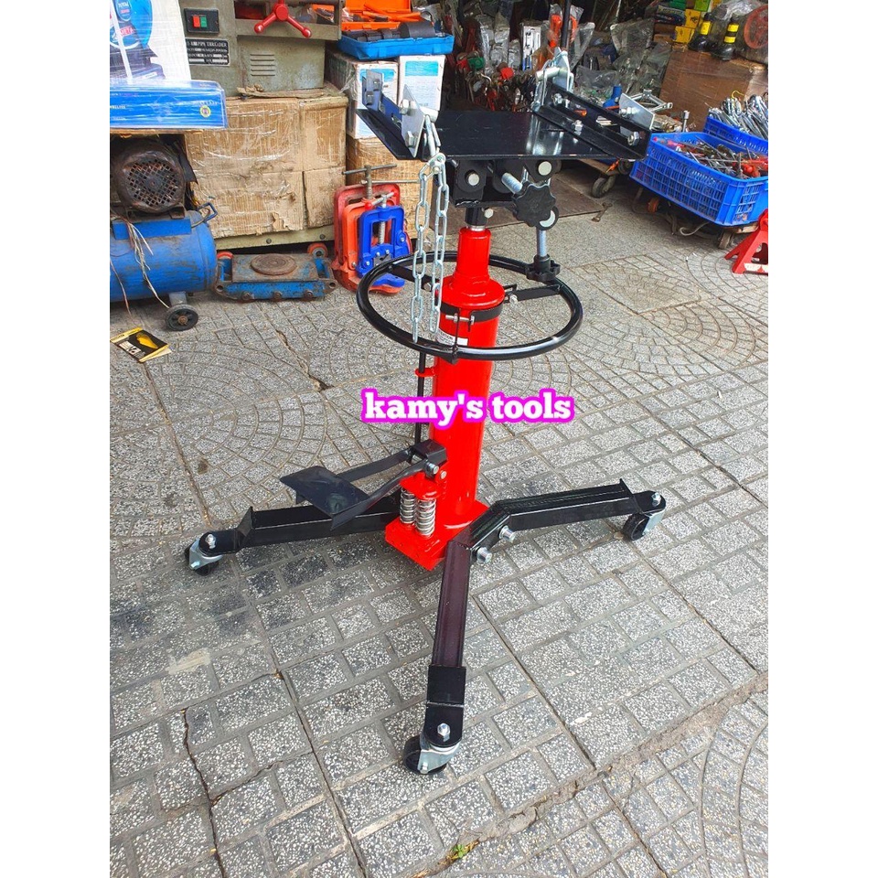 Giá đỡ hộp số kiểu đứng 0.5 tấn 2 tầng 2 ty bơm nặng 42kg chưa bao bì kamytools