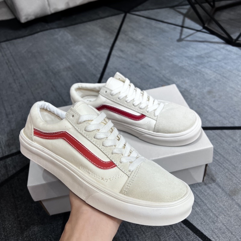 Giày Vans Stye36 Marshmallow Racing Red White