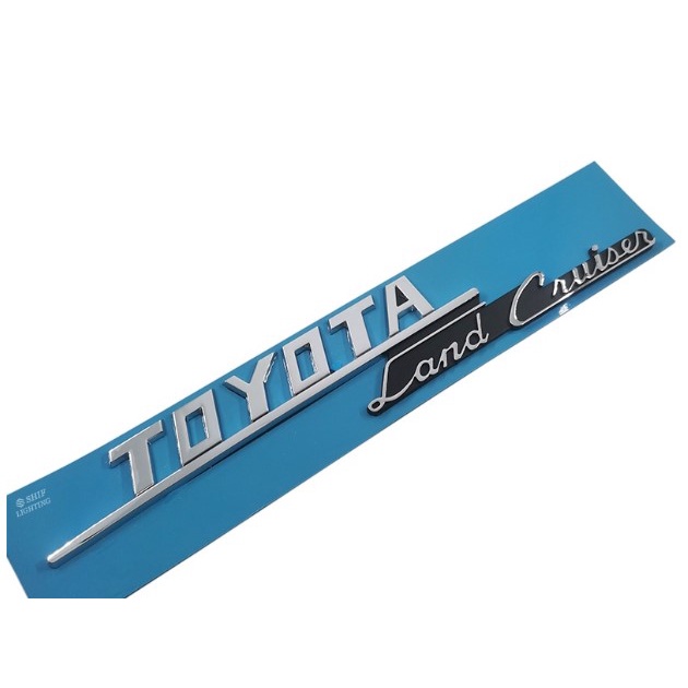 Bên Khớp TOYOTA Land Cruiser Logo Kích thước mới 260 * 40mm Xe FJ40 huy hiệu chữ cái