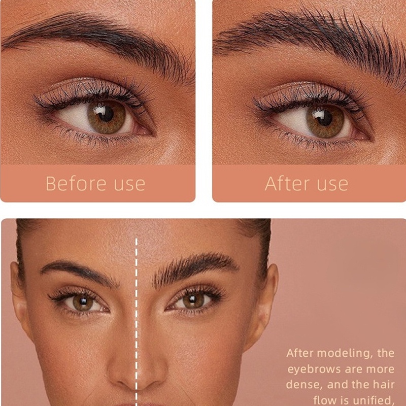 Gel Nhuộm Lông Mày Nhanh Khô Chống Thấm Nước Lâu Trôi 6 Màu Tùy Chọn Kèm Cọ Trang Điểm