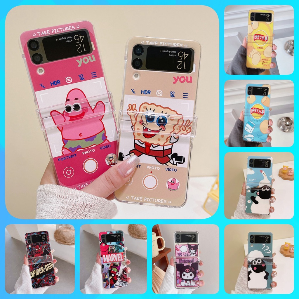 Ốp Điện Thoại Cứng Chống Sốc Họa Tiết Người Nhện Thời Trang Cho Samsung Galaxy Z Flip 3 5G Z Flip 4