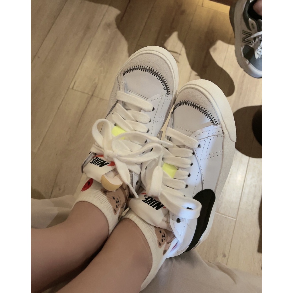 Giày Nike Blazer Low '77 Jumbo White Black