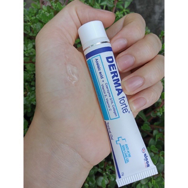 FREE SHIP- Derma Forte 15g - Bản Thường / Advanced, Gel Giúp Giảm Mụn Trứng Cá, Ngừa Thâm, Mờ Sẹo, Dưỡng Da date