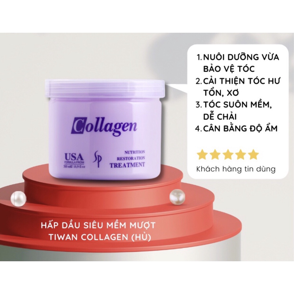 Hấp dầu Collagen tiwan sp 500 ml