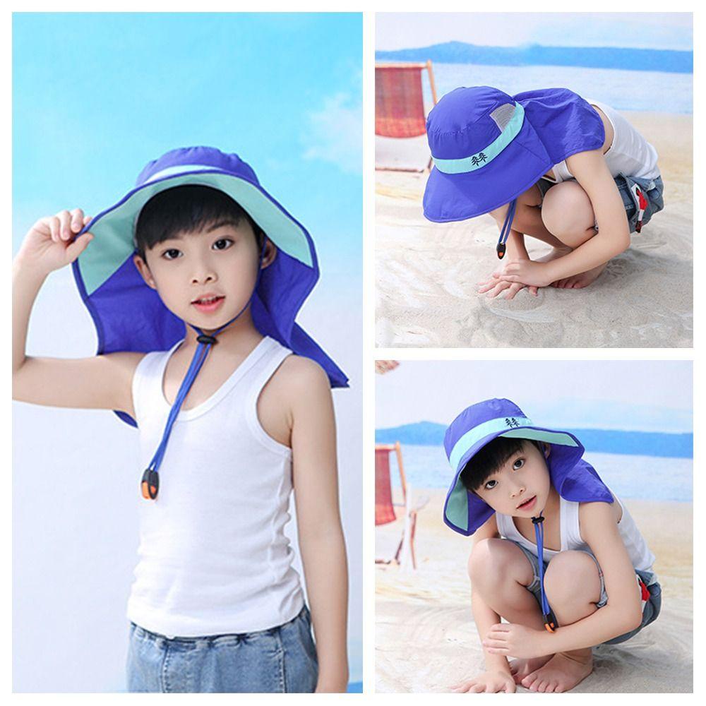 Mũ Tai Bèo Vành Rộng Chống Nắng Điều Chỉnh Tùy Ý Cho Bé