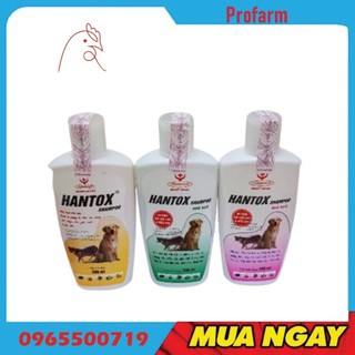 Sữa tắm hantox tri ve rận bọ chét chó mèo chai 200ml
