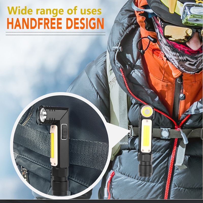 Đèn LED COB Nam Châm Siêu Sáng Chống Thấm Nước Sạc USB Xoay 90 Độ Chuyên Dụng