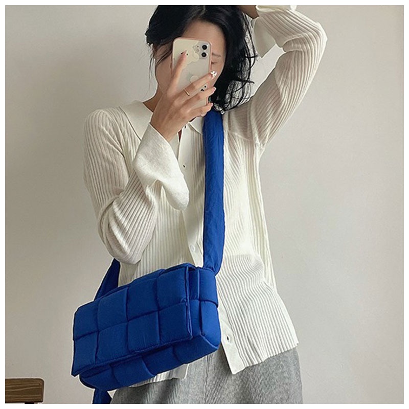 Mischa Túi Đeo Chéo Vai Vải canvas Dệt Màu Trơn Thời Trang Cao Cấp