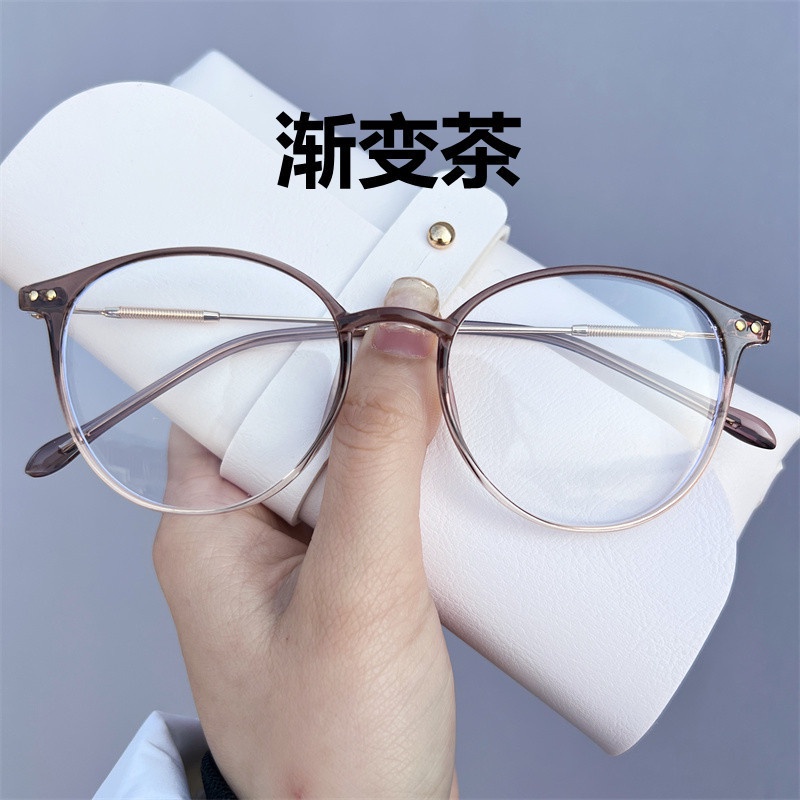 Gọng Kính TR90 Chống Ánh Sáng Xanh Phong Cách retro Hàn Quốc Cho Nữ