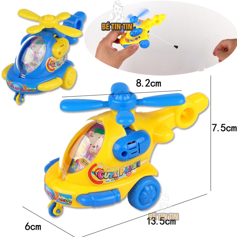 Combo đồ chơi máy bay trực thăng cảnh sát mini chạy bằng dây cót-ghép hình chữ và số gồm 36 miếng xốp-Đồ Chơi TinTin
